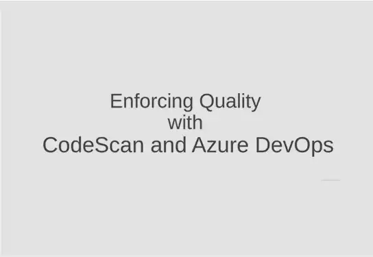 Code Quality with CodeScan and Azure DevOps